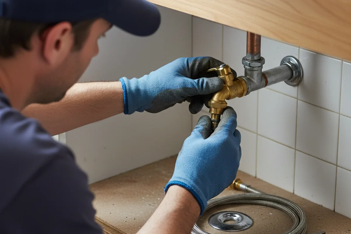 Shutoff valve and fitting work during Emergency Plumbing in Alhambra